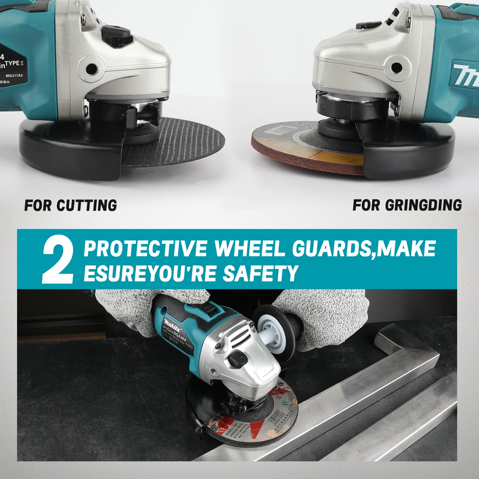 DGA404 100/125mm Brushless Lit - đánh giá và giá Brushless Angle Grinder Battery Powered